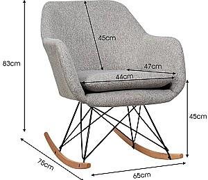 Fotoliu Costway HW66368GR Grey
