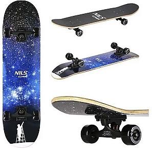 Skateboard NILS EXTREME CR3108SA Space Star Black/Blue