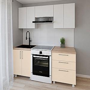 Set mobila bucatarie Smartex K2 180 cm Alb / Ivory