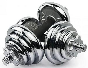Haltera Hiperlion YLK004 2x10kg Silver