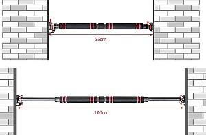 Bara de tractiune si paralele Costway SP37433 Black