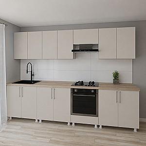 Set mobila bucatarie Smartex K3 300 cm Cașmir
