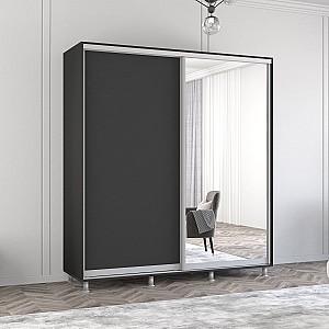 Dulap-cupe Mobildor Lux Aron 180 (1 oglinda, 1 PAL) Antracit
