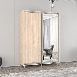 Dulap-cupe Mobildor Lux Aron 160 (1 oglinda, 1 PAL) Sonoma