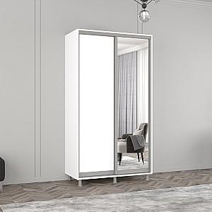 Dulap-cupe Mobildor Lux Aron 120 (1 oglinda, 1 PAL) Alb