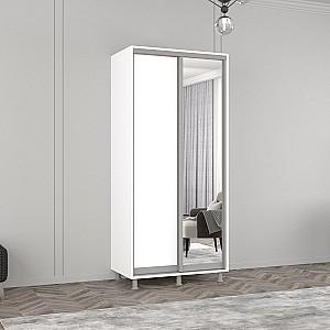 Dulap-cupe Mobildor Lux Aron 120 (1 oglinda, 1 PAL) Alb