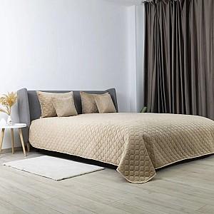Cuvertura Relaxe Home VELOUR 220x240 cm Gold Beige