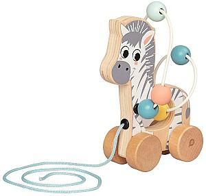 Jucarie de impins si tras Premaman Zebra Abacus
