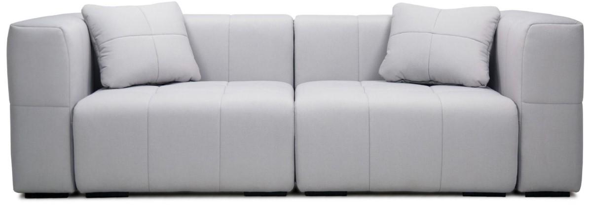 Canapea Crinela Monaco (MO2L + M02R + 2 perne) Gri