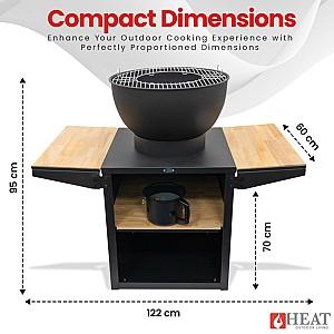 Vatra de foc HEAT Outdoor  Living HEAT Kjok Black