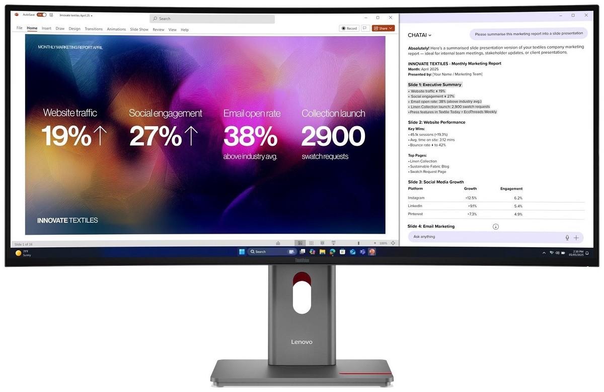 Monitor Lenovo ThinkVision P40WD-40