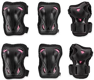Echipament de protectie Rollerblade  Skate Gear W 3 Pack L Black/Pink (069P0500219)
