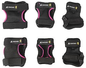 Echipament de protectie Rollerblade  Skate Gear W 3 Pack L Black/Pink (069P0500219)