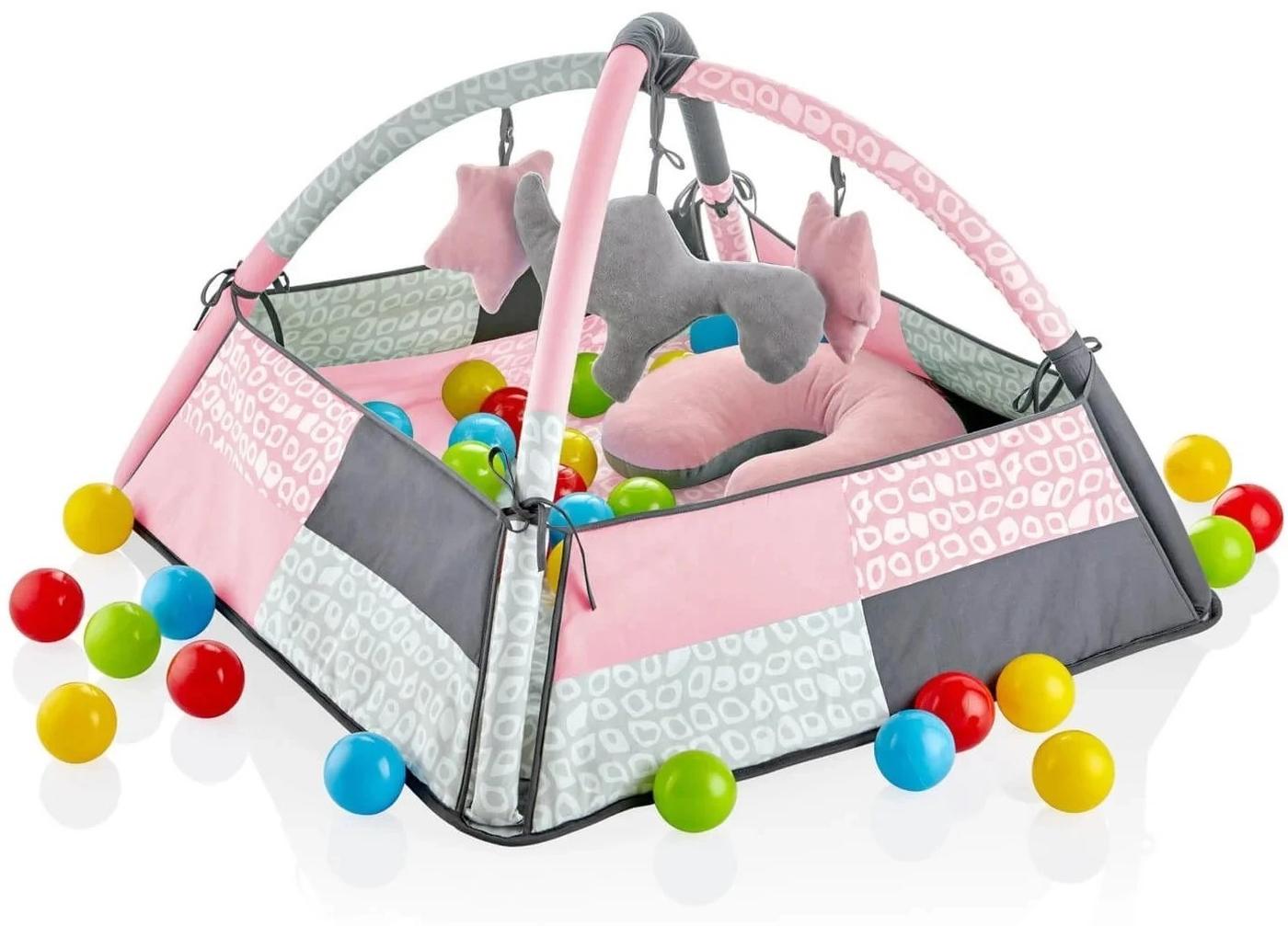 Covoras de joaca copii BABYJEM Pink 70x70 cm
