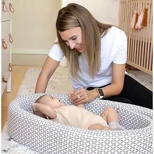 Cuib pentru bebelus BABYJEM White/Grey