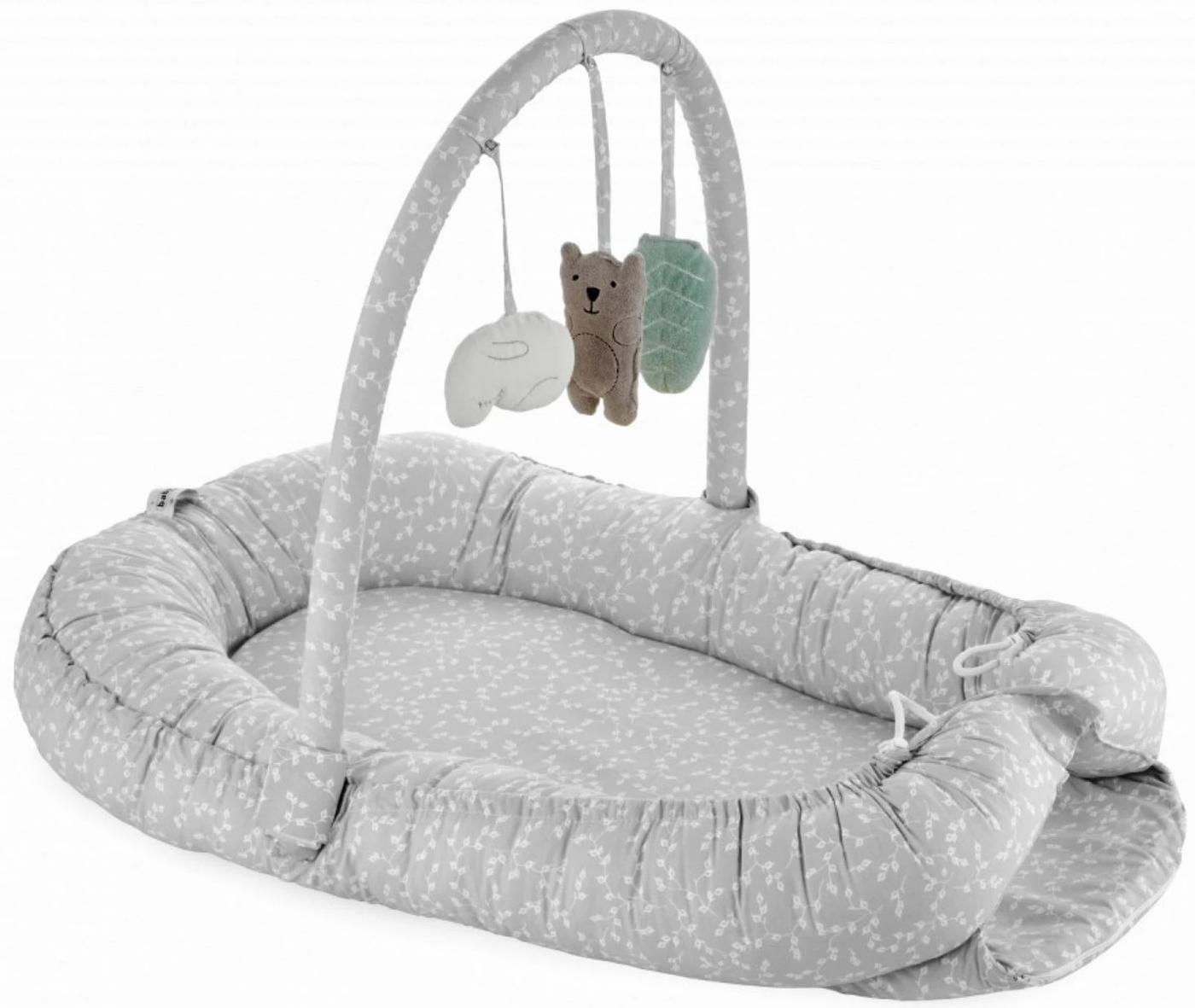 Cuib pentru bebelus BABYJEM Between Parents Grey