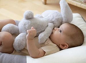 Jucarie de plus BABYJEM The Beast Bunny Grey