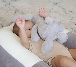 Jucarie de plus BABYJEM The Beast Bunny Grey