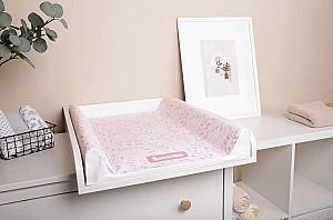 Saltea de infasat Sensillo Pink Leaf 70x50x9.5 cm