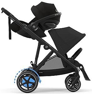Carucior pentru gemeni Cybex e-Gazelle S BLK BP Moon Black