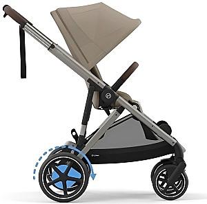 Carucior pentru gemeni Cybex e-Gazelle S TPE Almond Beige