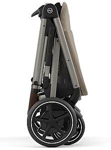 Carucior pentru gemeni Cybex e-Gazelle S TPE Almond Beige
