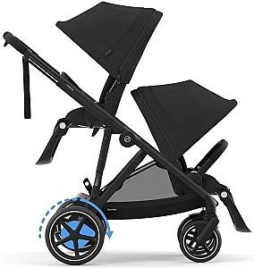 Carucior pentru gemeni Cybex e-Gazelle S BLK BP Moon Black