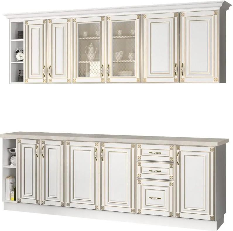 Set mobila bucatarie Marcel Imperia MS 2.4m White