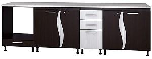 Set mobila bucatarie Marcel CIP3S-C2 2.6m Wenge (Maro)/Alb
