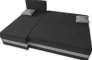 Canapea coltar Space Meble Hewlet Rainbow 15/Rainbow 31 Black/White