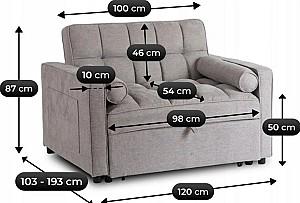 Fotoliu Mebel Elite Corra Grey