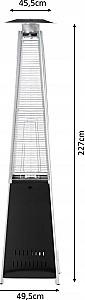 Incalzitor pe gaz GardenLine GAZ6417 Black/Inox