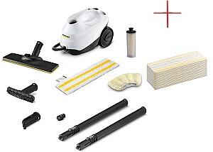 Aparat de curatat cu aburi KARCHER SC 3 EasyFix + Laveta Alb