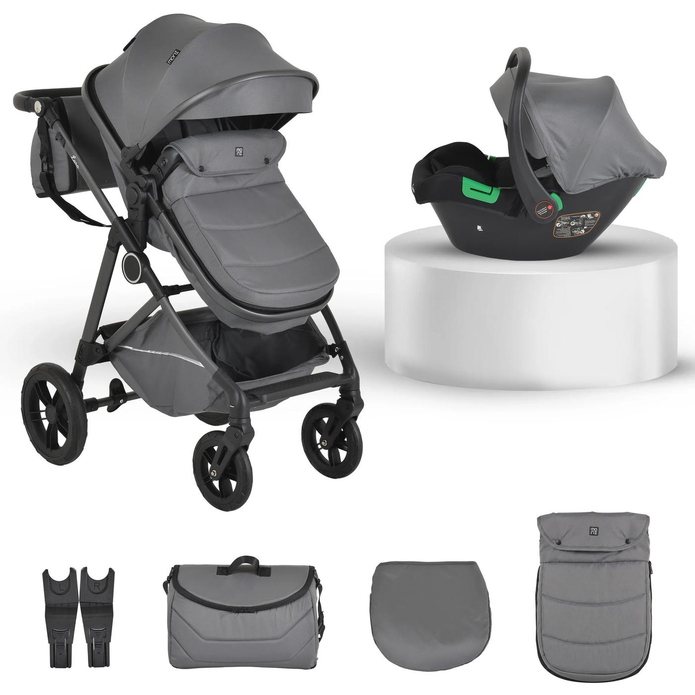 Carucior 3 in 1 Moni Lara Grey