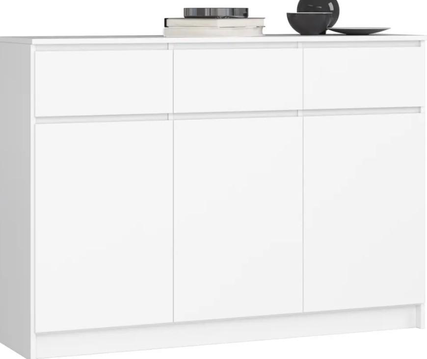 Comoda Akord K140 3D 3SZ White