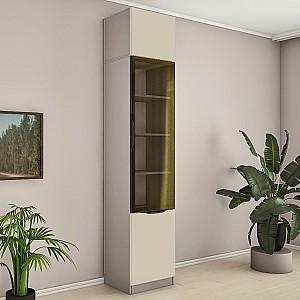 Dulap cu vitrina PS PTA-50/2 + Antresol Toffi / Bej