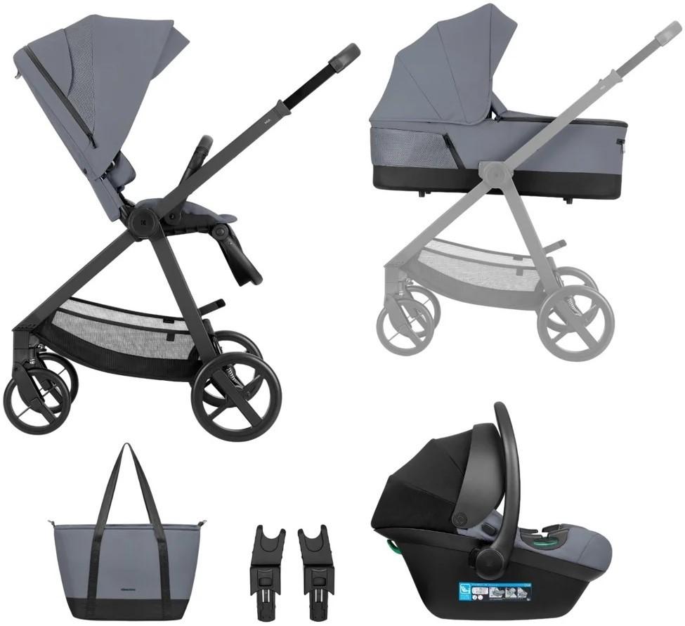 Carucior 3 in 1 Kikka Boo Mia Grey 2026