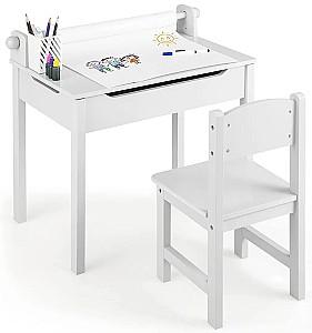 Masă de scris pentru copii Costway HY10125WH