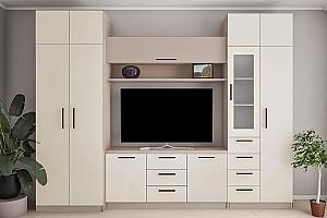 Living PS Elina BT (TV-1.5 m, vitrină) 3.1 m Toffi / Bej
