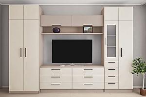 Living PS Elina KT (TV-1.8 m, vitrină) 3.4 m Toffi / Bej
