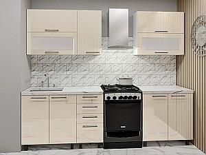 Set mobila bucatarie PS Lena (orizontal) 2 m (MDF lucioasa) Bianco