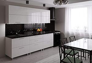Set mobila bucatarie PS Garis (High Gloss) 2.4 m White