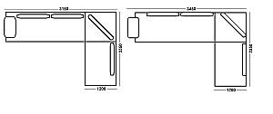 Canapea coltar Polimobil CARTIER MAXI (3.15x2.35 m)