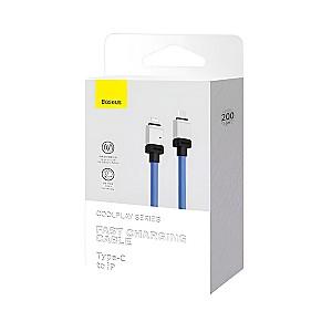 USB сablu Baseus CoolPlay Series Type-C to Lightning 2m Blue