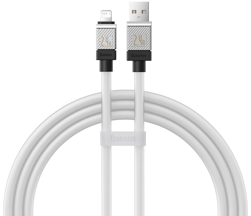 USB сablu Baseus CoolPlay Series USB-A to Lightning 1m White