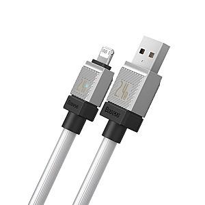 USB сablu Baseus CoolPlay Series USB-A to Lightning 1m White