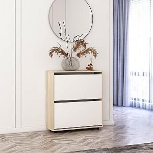 Dulap pentru incaltaminte Mobildor Lux Leo 60 2D (60x27x86H cm) Stejar Sonoma / Alb