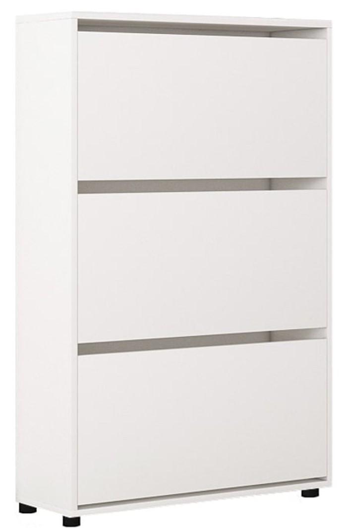 Dulap pentru incaltaminte Mobildor Lux Leo 60 3D (60x27x125H cm) Alb
