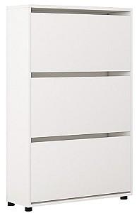 Dulap pentru incaltaminte Mobildor Lux Leo 60 3D (60x27x125H cm) Alb
