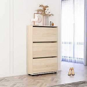 Dulap pentru incaltaminte Mobildor Lux Leo 60 3D (60x27x125H cm) Stejar Sonoma
